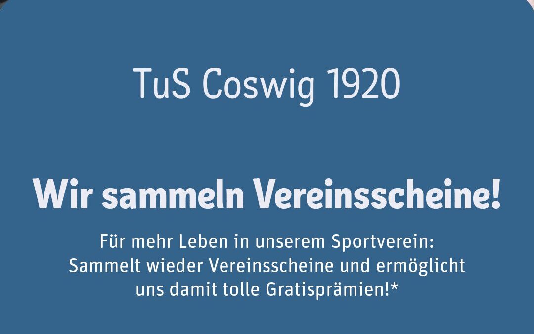 Wir sammeln Vereinsscheine