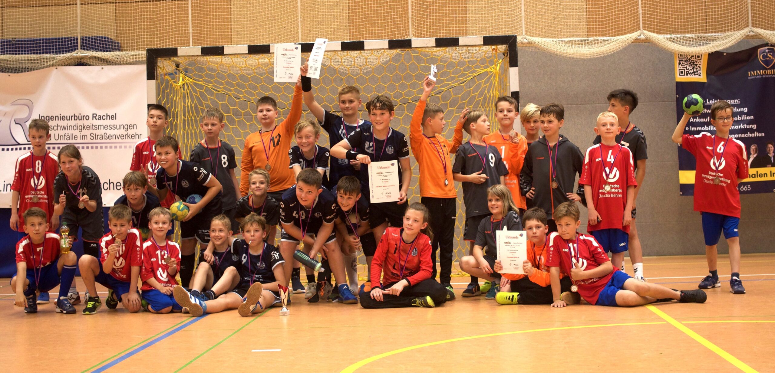 Auftakt des 100-jährigen Jubiläums des Coswiger Handballs – Jugendturniere